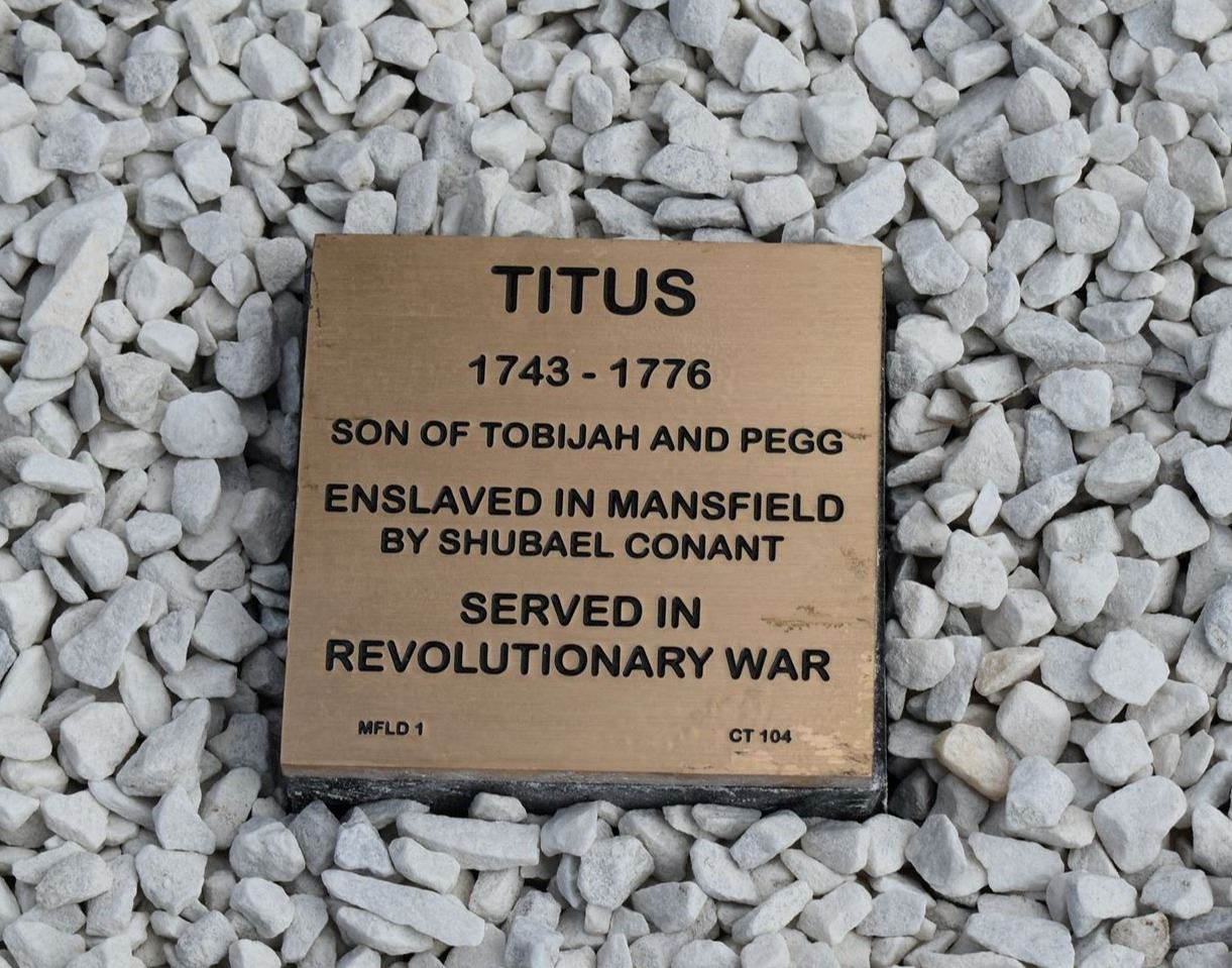 Witness Stone for Titus, Mansfield, CT