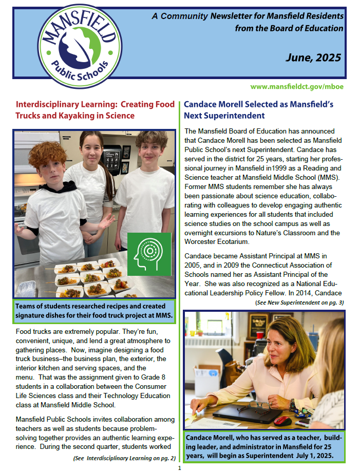June 2025 Board of Education Community Newsletter