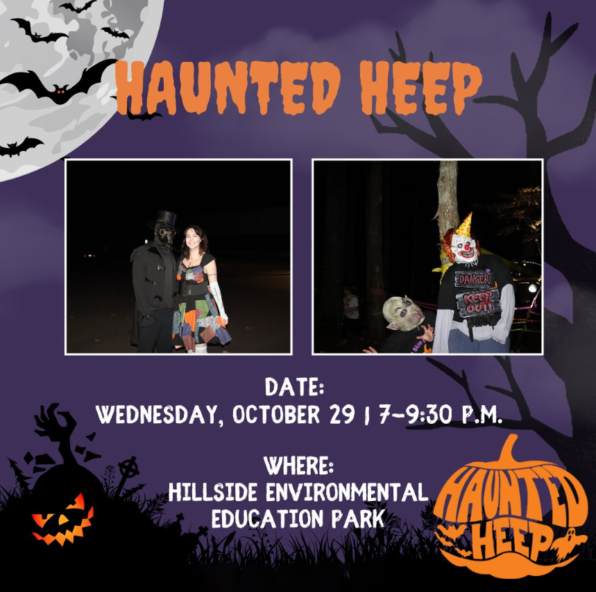 Flyer promoting Haunted HEEP event