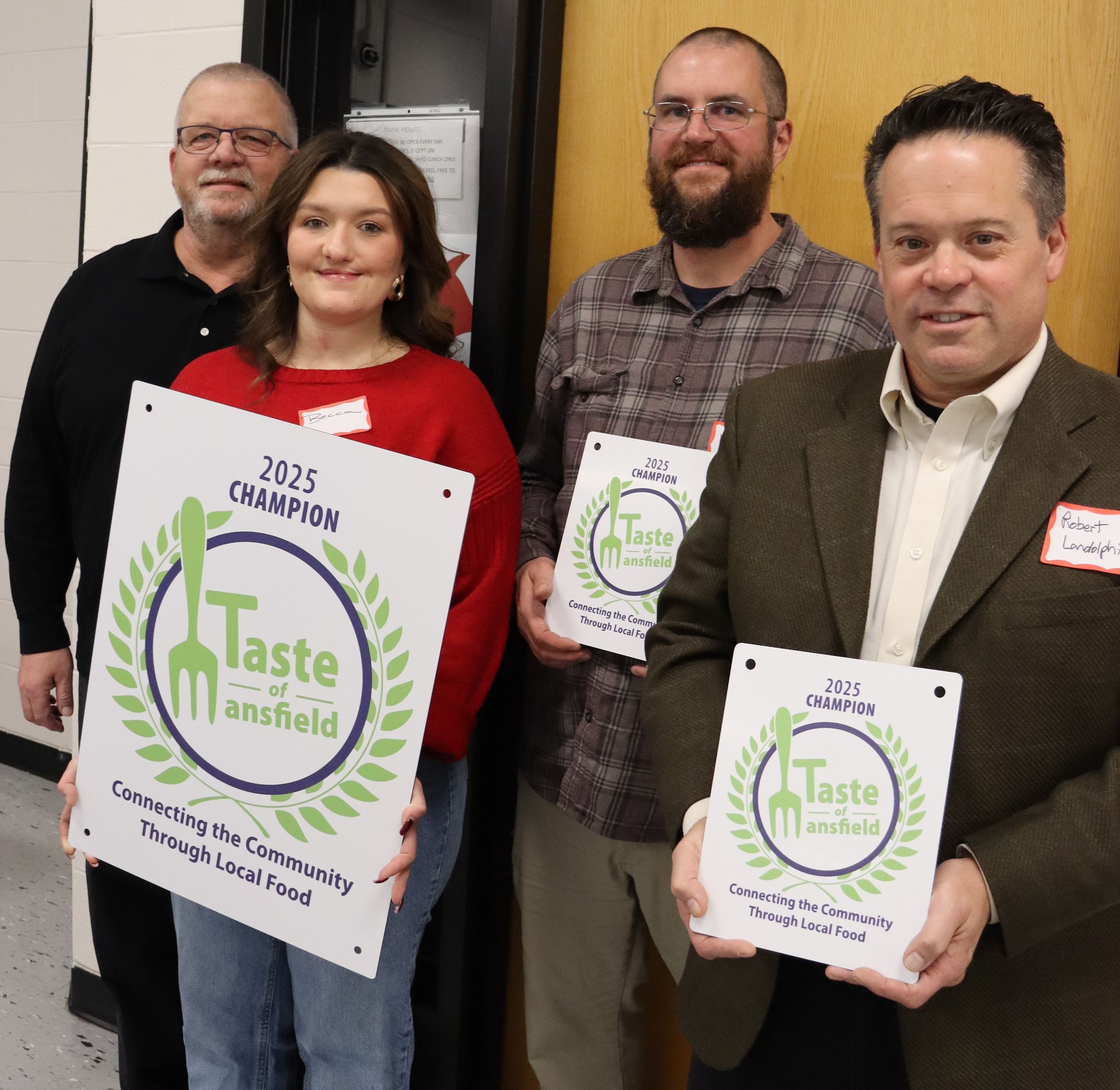 Three Taste of Mansfield Local Food Champions 