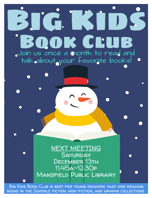 Big Kids Book Club - Dec 2025