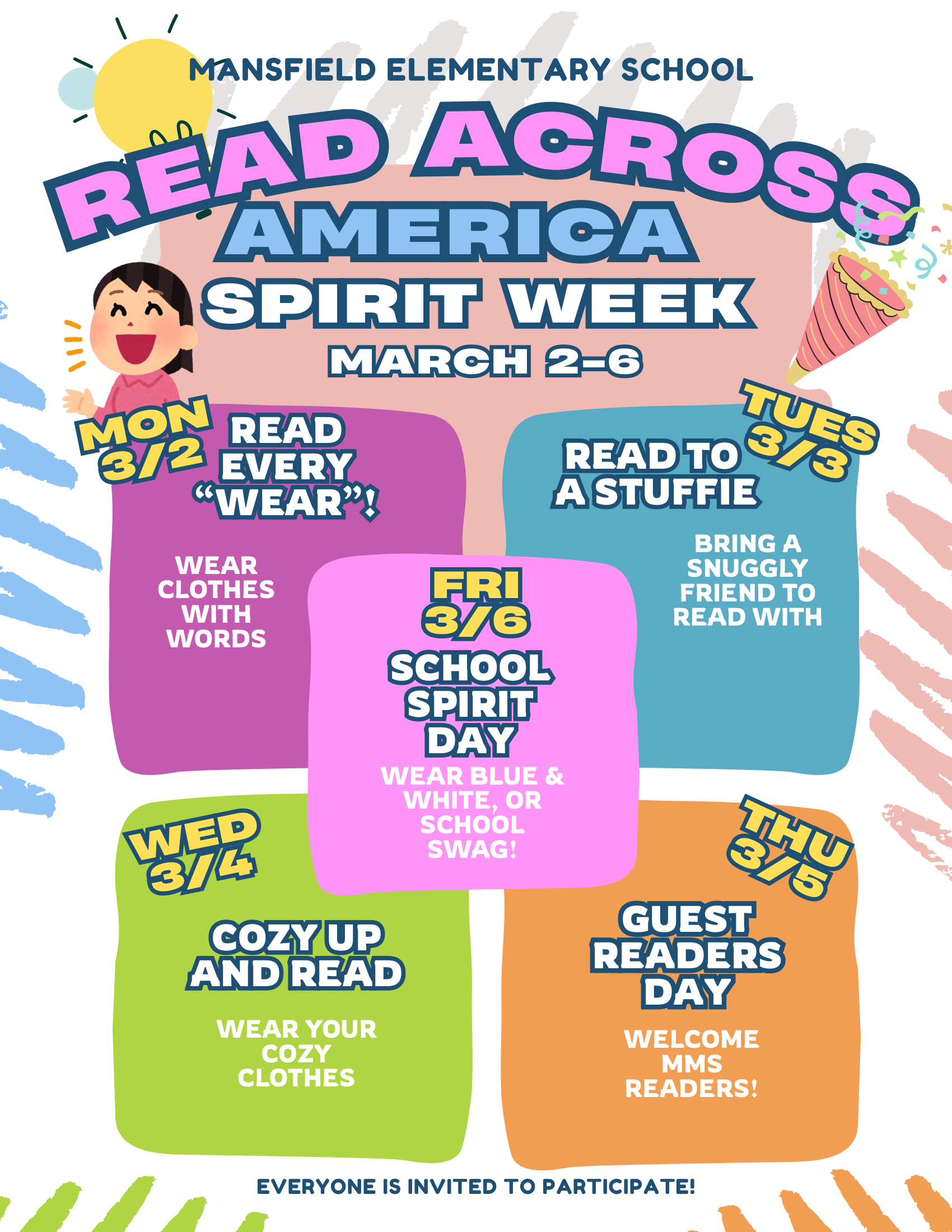 MES Read Across America Spirit Week 2026