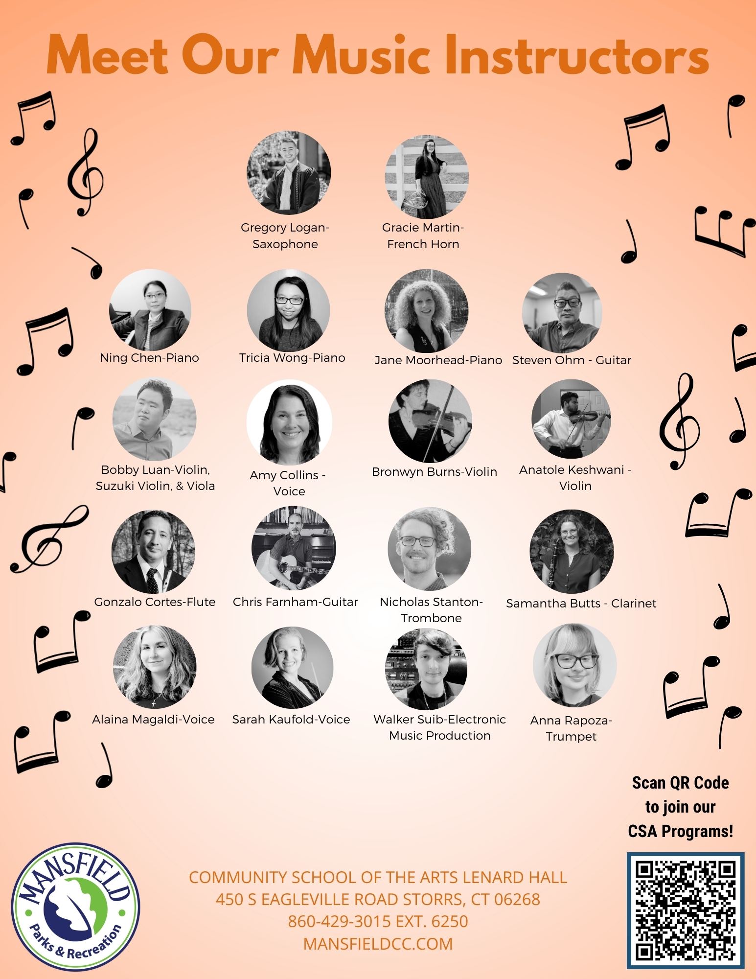 CSA Meet Our Instructors Spring 2026