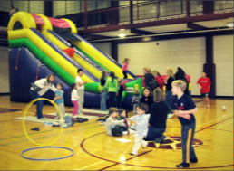 Inflatable Slide in the MCC Gym