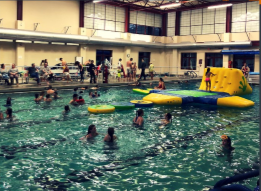 Inflatable Fun Raft in the MCC Pool