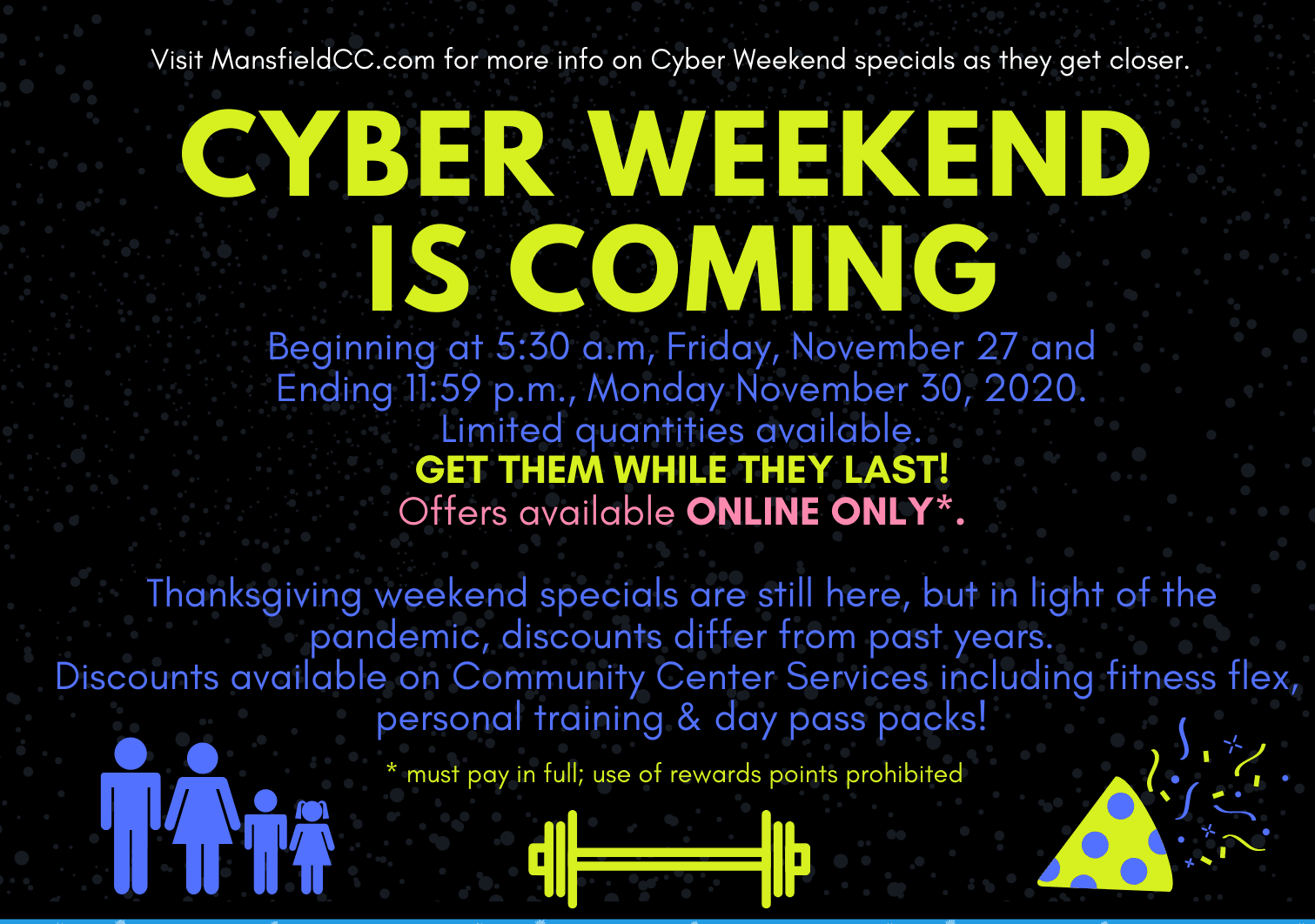 2021 cyber weekend teaser flyer