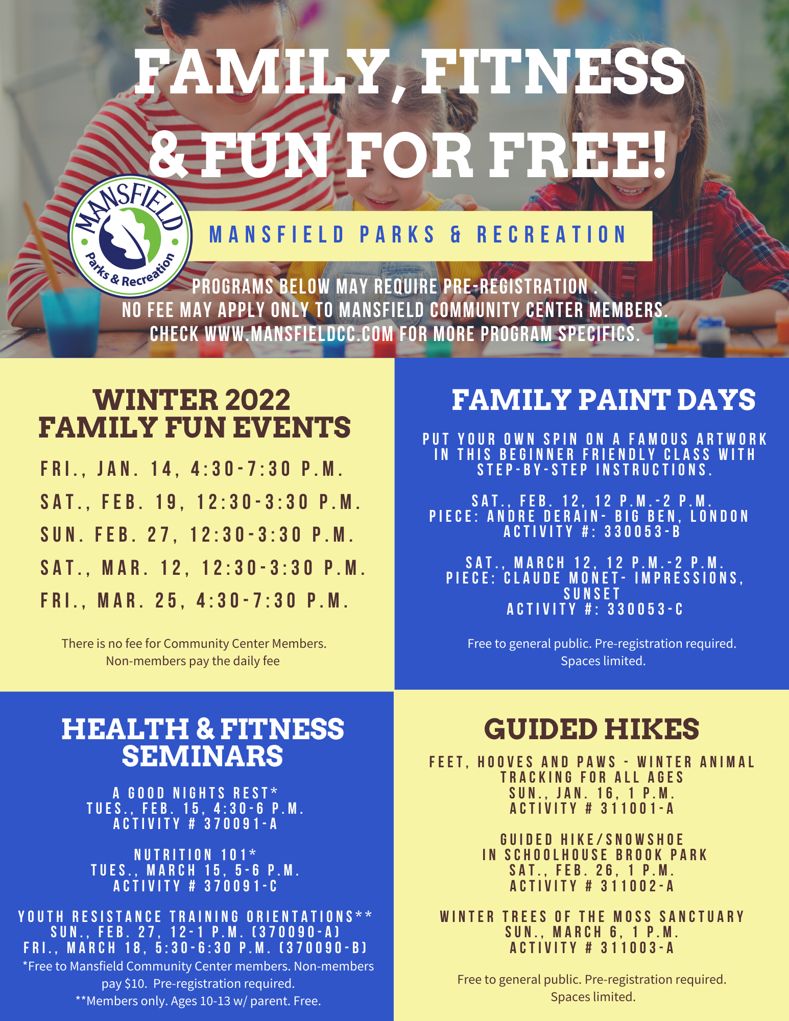family, fitness, Fun for free!