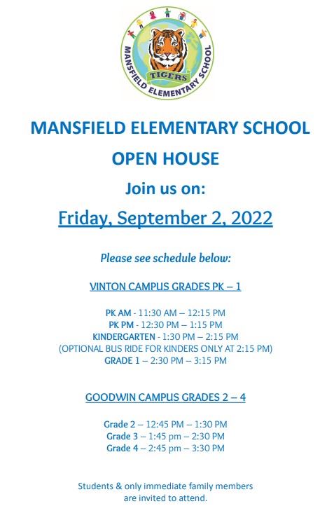 Open House 8-2-22