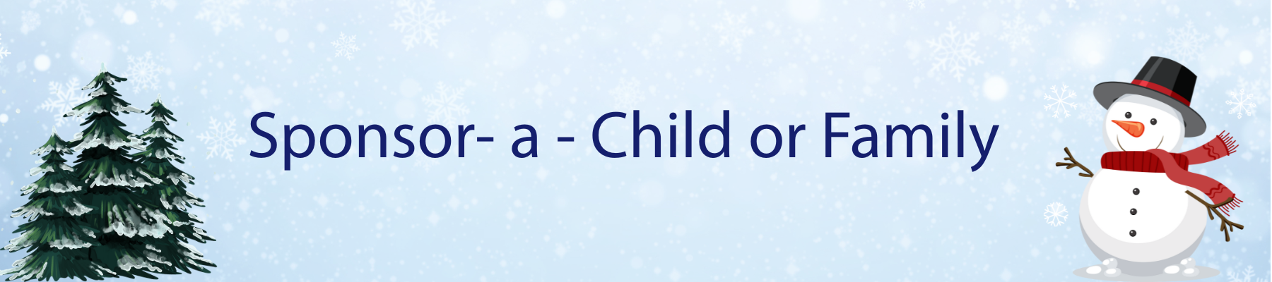 Sponsor a familychild banner